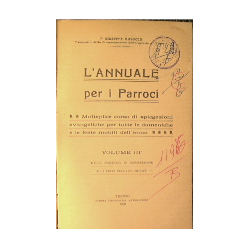 L'annuale per i Parroci