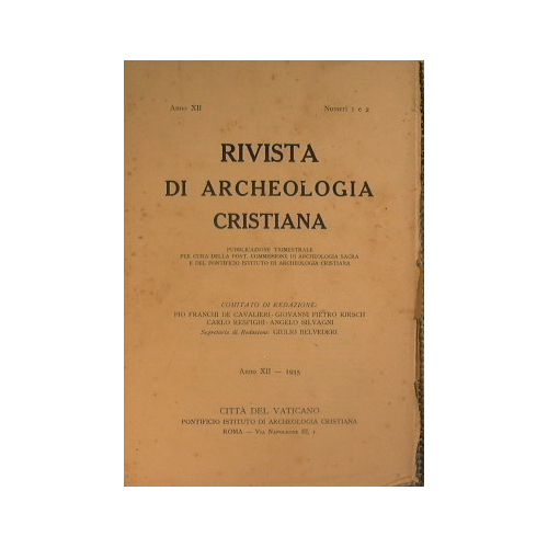 Rivista di Archeologia Cristiana