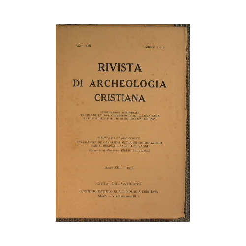 Rivista di Archeologia Cristiana
