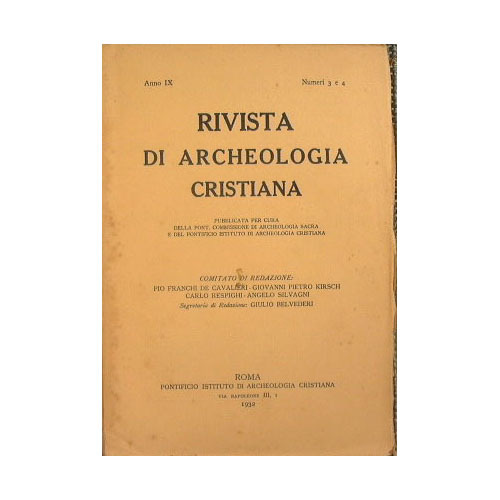 Rivista di Archeologia Cristiana