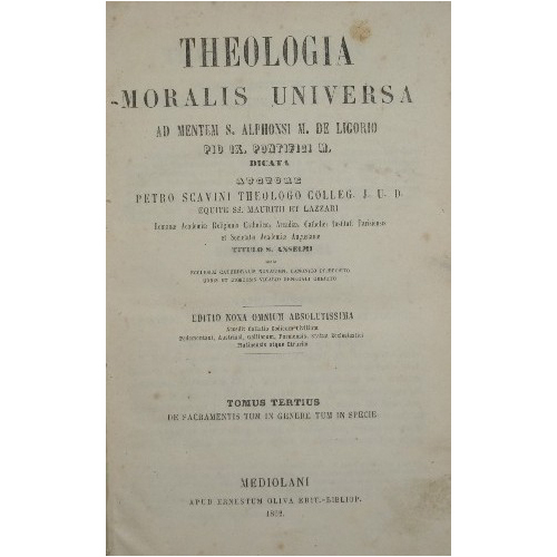 Theologia moralis universa. Vol. III