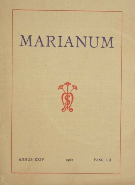 Marianum - Gennaio-Aprile 1962