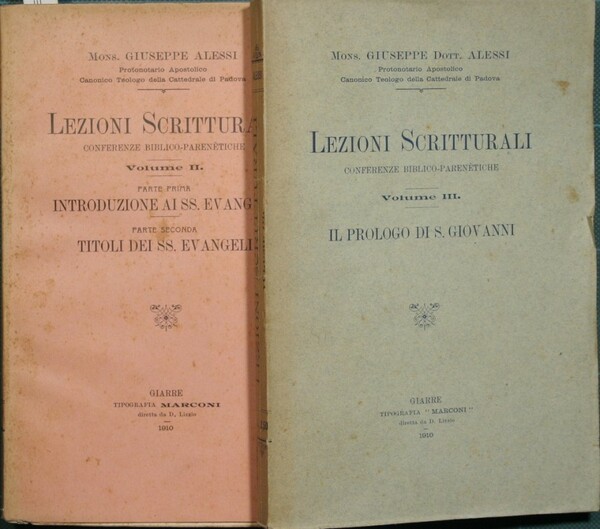 Lezioni scritturali. Voll. II-III