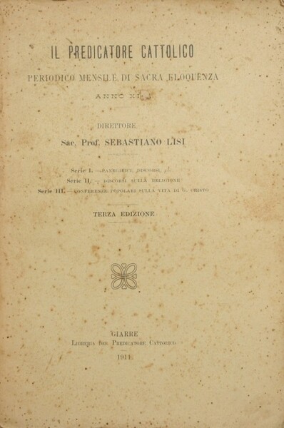 Il predicatore cattolico. Anno XI