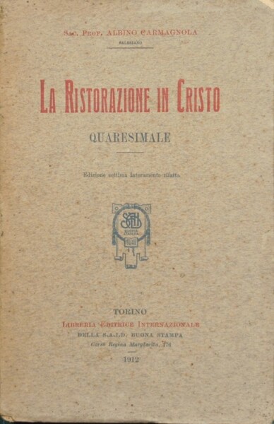 La ristorazione in Cristo