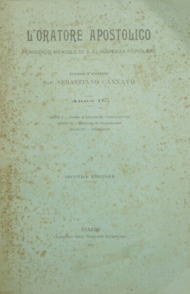 L'oratore apostolico. Anno III