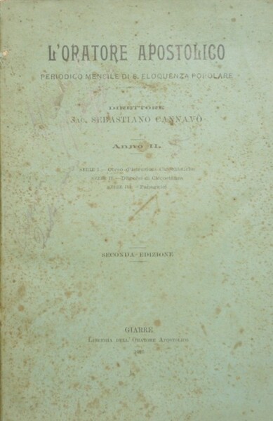 L'oratore apostolico. Anno V