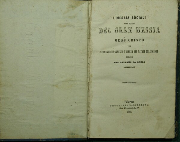 I messia sociali alla scuola del gran messia Gesù Cristo
