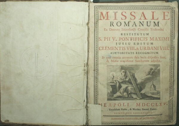 Missale Romanum ex decreto sacrosancti Concilii Tridentini restitutum S. Pii …