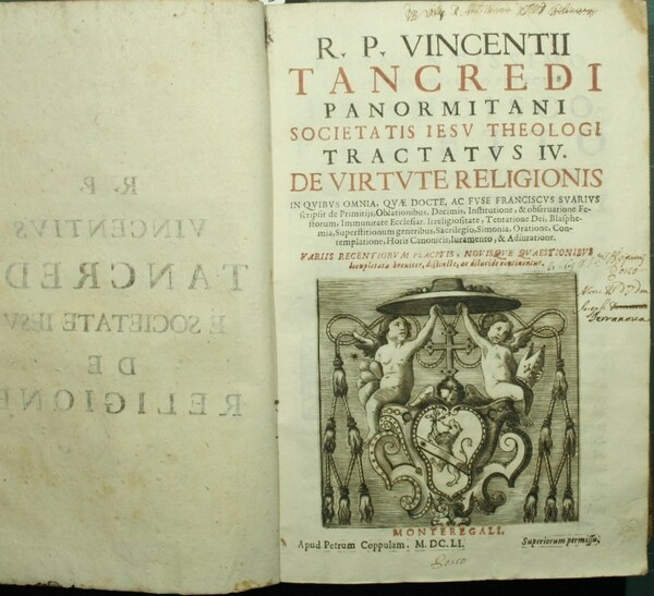 R.P. Vincentii Tancredi Panormitani Societatis Iesu Theologi Tractatus IV De …
