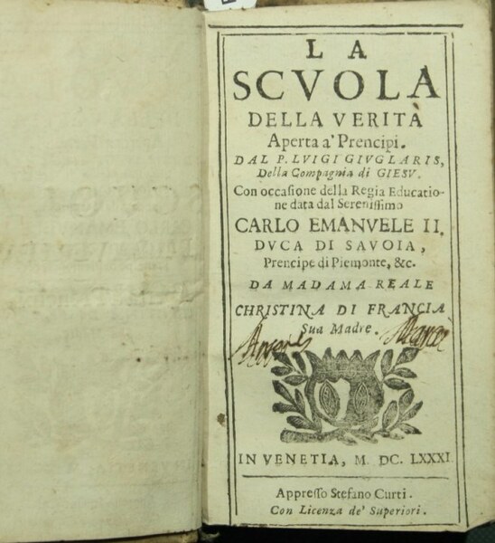 La Scuola della verità aperta a' Prencipi