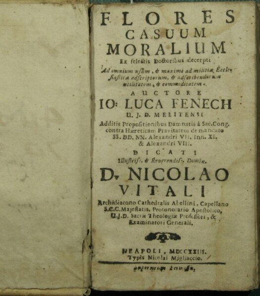 Flores casuum moralium