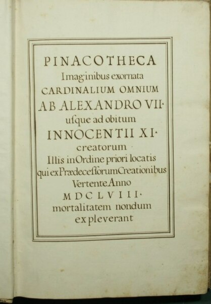 Pinacotheca Imaginibus exornata cardinalium omnium