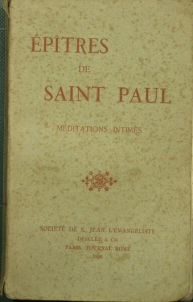 Epitres de Saint Paul