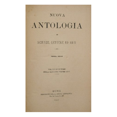 Nuova antologia. Vol. XII