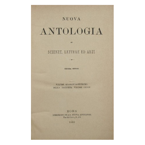 Nuova antologia. Vol. XLVII