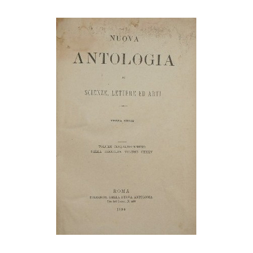 Nuova antologia. Vol. LI