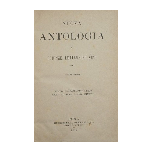 Nuova antologia. Vol. LIV