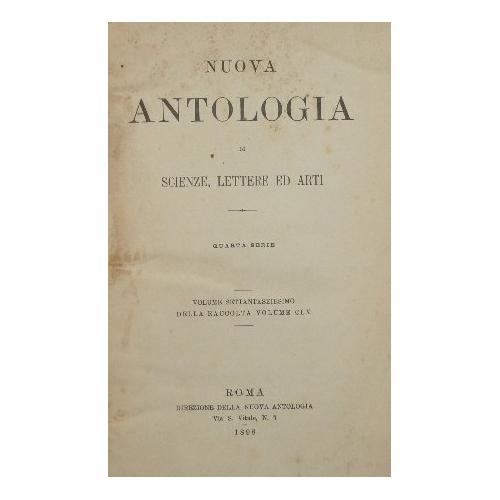 Nuova antologia. Vol. LXXVI