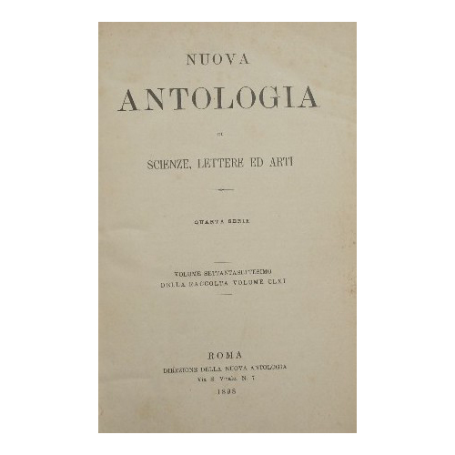 Nuova antologia. Vol. LXXVII