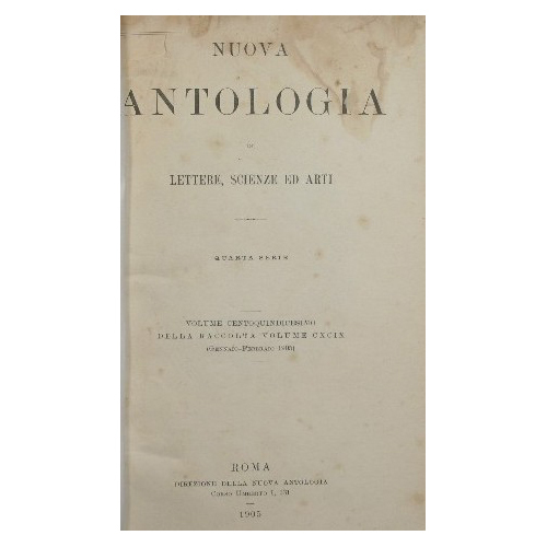 Nuova antologia. Vol. CXV