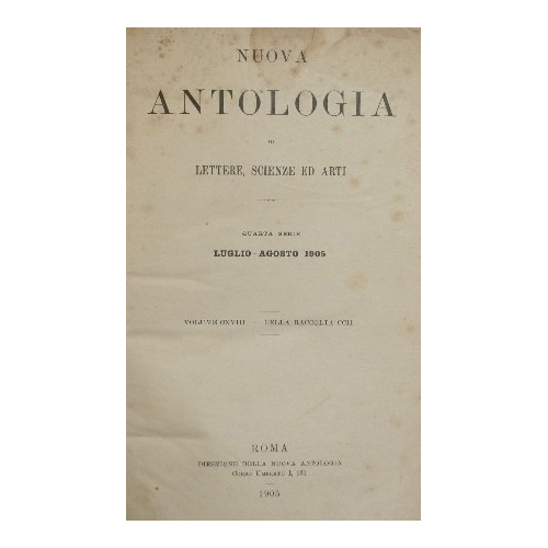 Nuova antologia. Vol. CXVIII