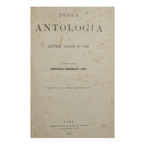 Nuova antologia. Vol. CXXI