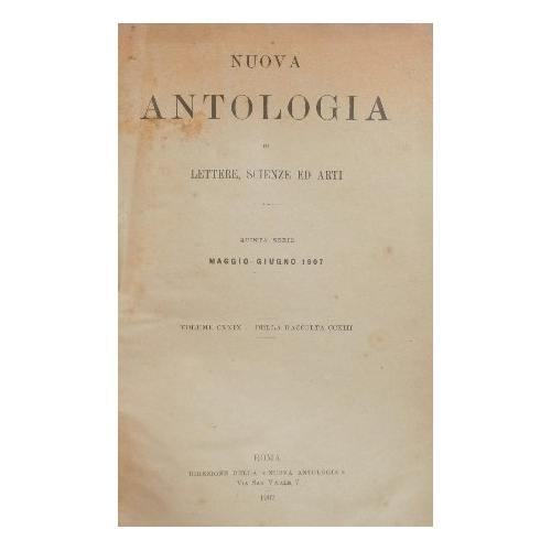 Nuova antologia. Vol. CXXIX