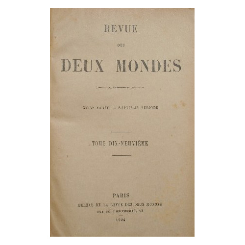 Revue des deux mondes. Vol. XIX - Janvier-Février