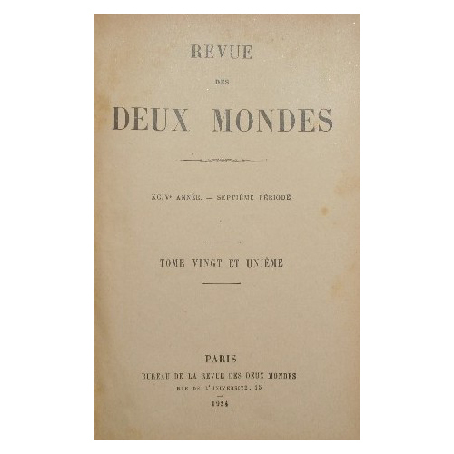Revue des deux mondes. Vol. XXI - Mai-Juin