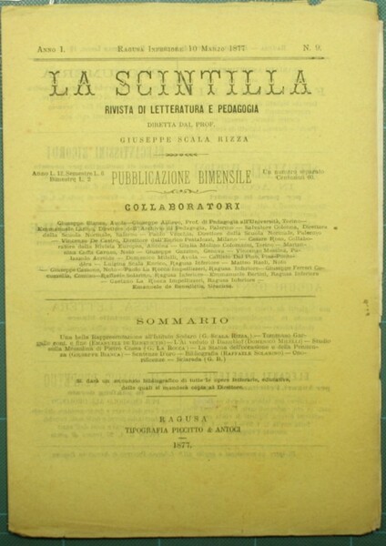 La scintilla. N. 9