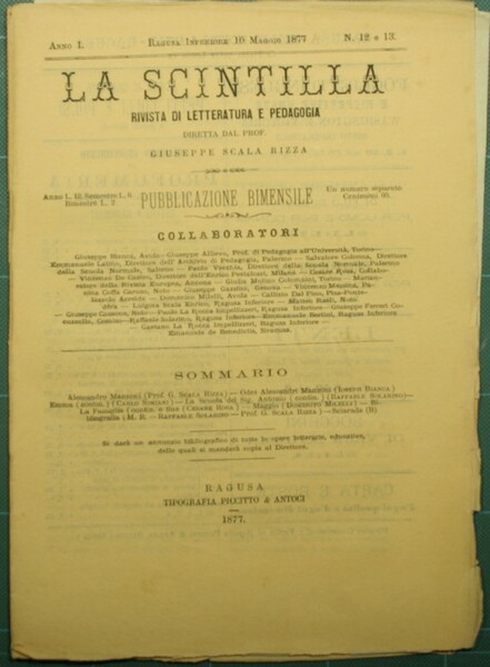 La scintilla. N. 12-13