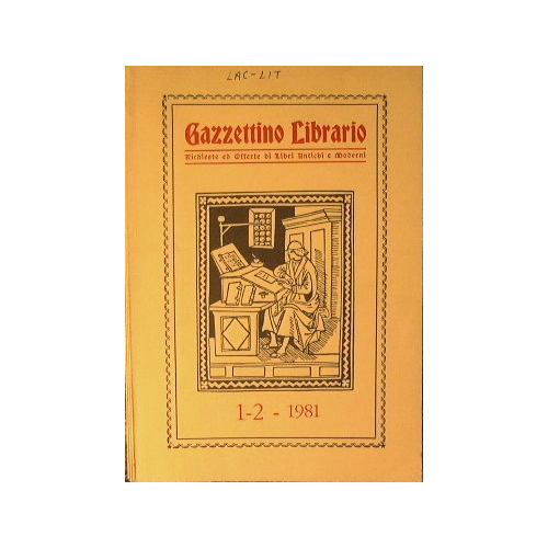 Gazzettino Librario. Anno 1981.