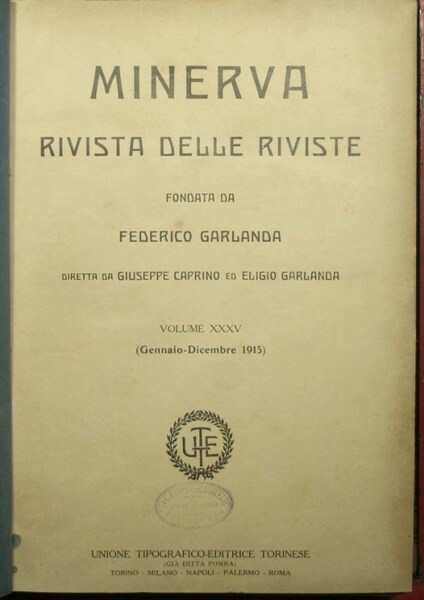 Minerva - Rivista delle riviste - 1915
