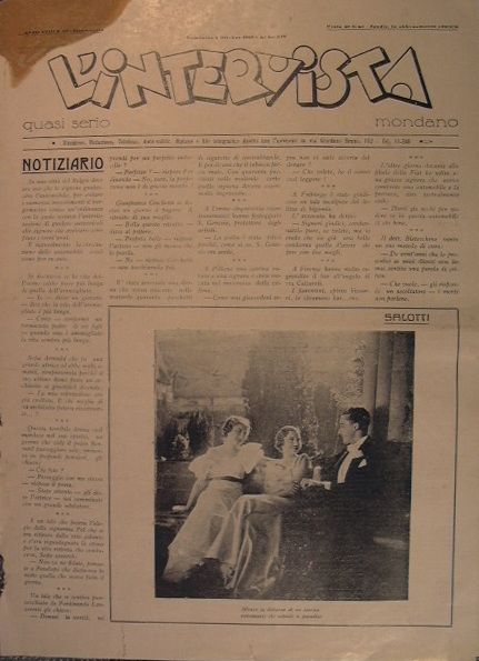 Settimanale l'intervista - anno XVIII n. 39 - domenica 4 …