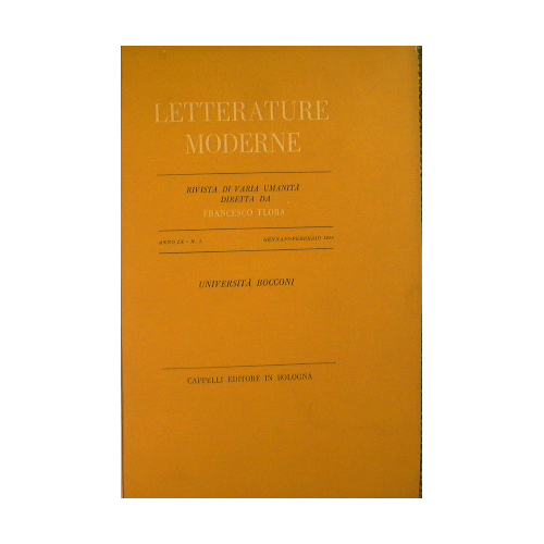 Letterature Moderne