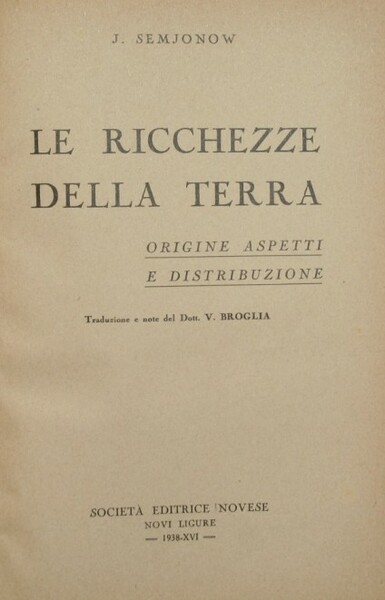 Le ricchezze della terra