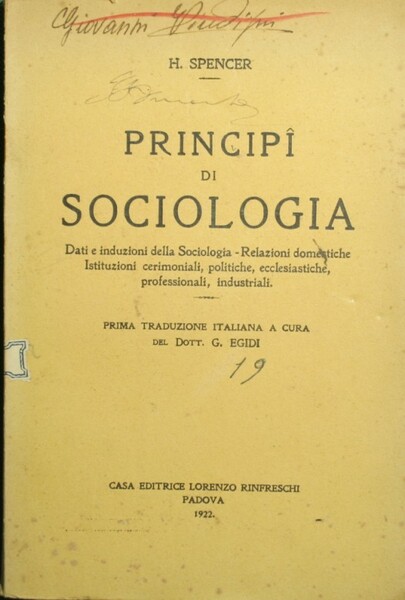 Principi di sociologia