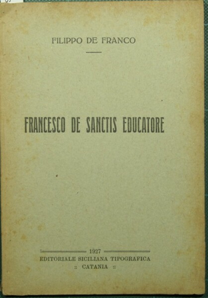 Francesco De Sanctis educatore