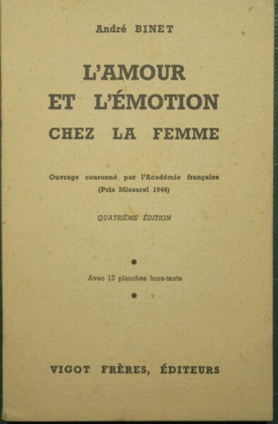 L'amour et l'emotion chez la femme