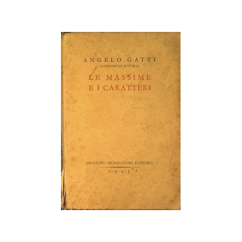 Le massime e i caratteri