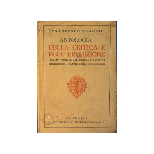 Antologia della critica e dell'erudizione