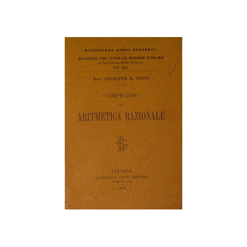 Compendi di Aritmetica razionale