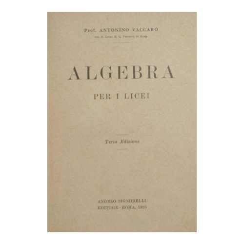 Algebra per i licei
