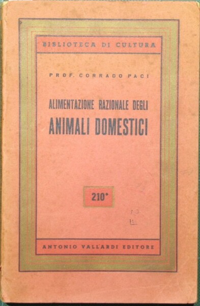 Alimentazione razionale degli animali domestici