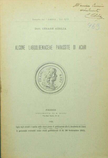 Alcune laboulbeniaceae parassite di acari