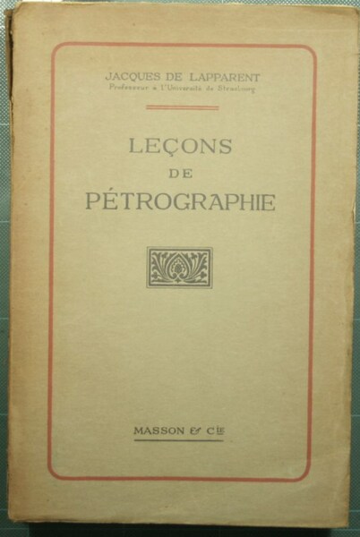 Lecons de petrographie