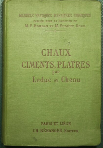 Chaux ciments, platres