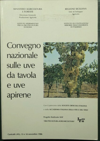Convegno nazionale sulle uve da tavola e uve apirene