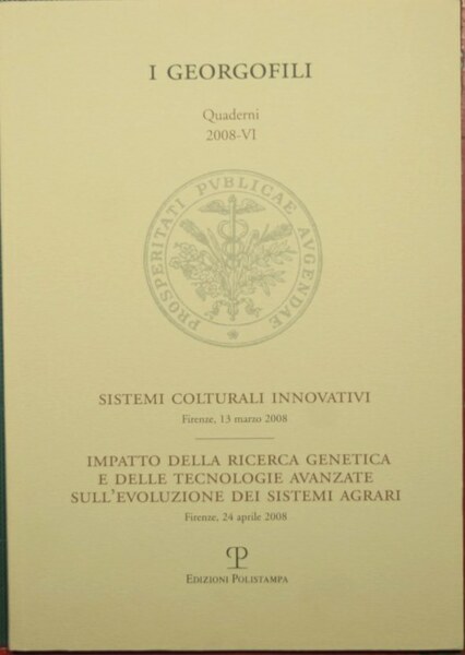 Sistemi colturali innovativi - Impatto della ricerca genetica e delle …